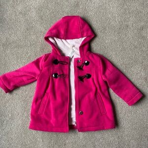 Pink Girls Peacoat